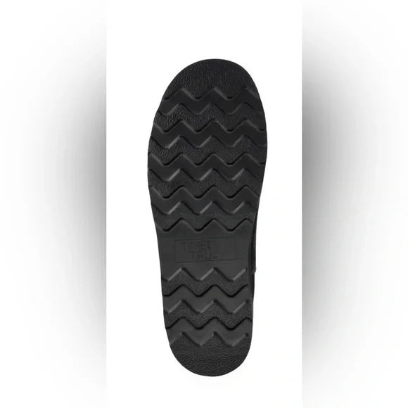 Women's Black Suede Ankle Boots- Platform Cozy Boots Black Size 9 - Picture 4 of 10